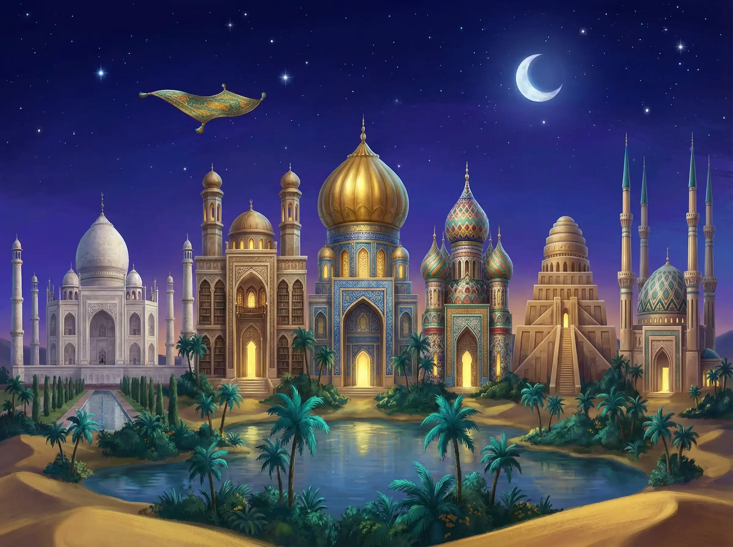 东升国际六大绿洲宝殿全景